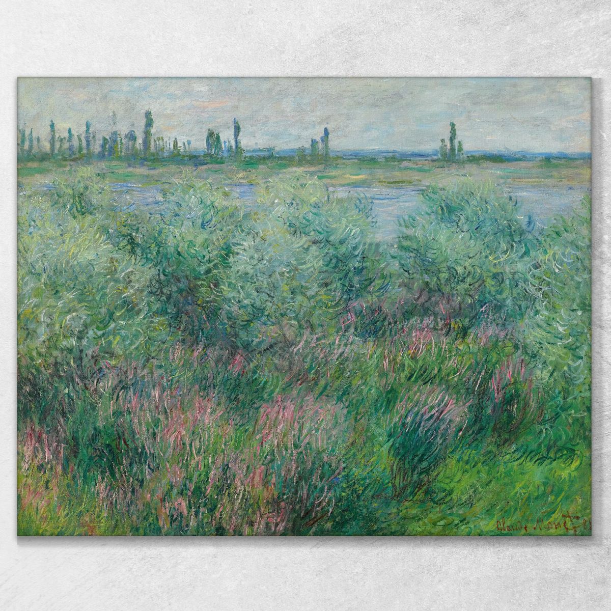 Rive Della Senna Vicino A Vétheuil Claude Monet mnt195 quadro stampa su tela