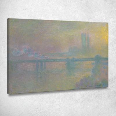 Ponte Di Charing Cross Londra Claude Monet mnt214 quadro stampa su tela