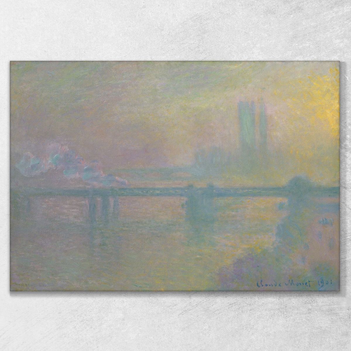 Ponte Di Charing Cross Londra Claude Monet mnt214 quadro stampa su tela