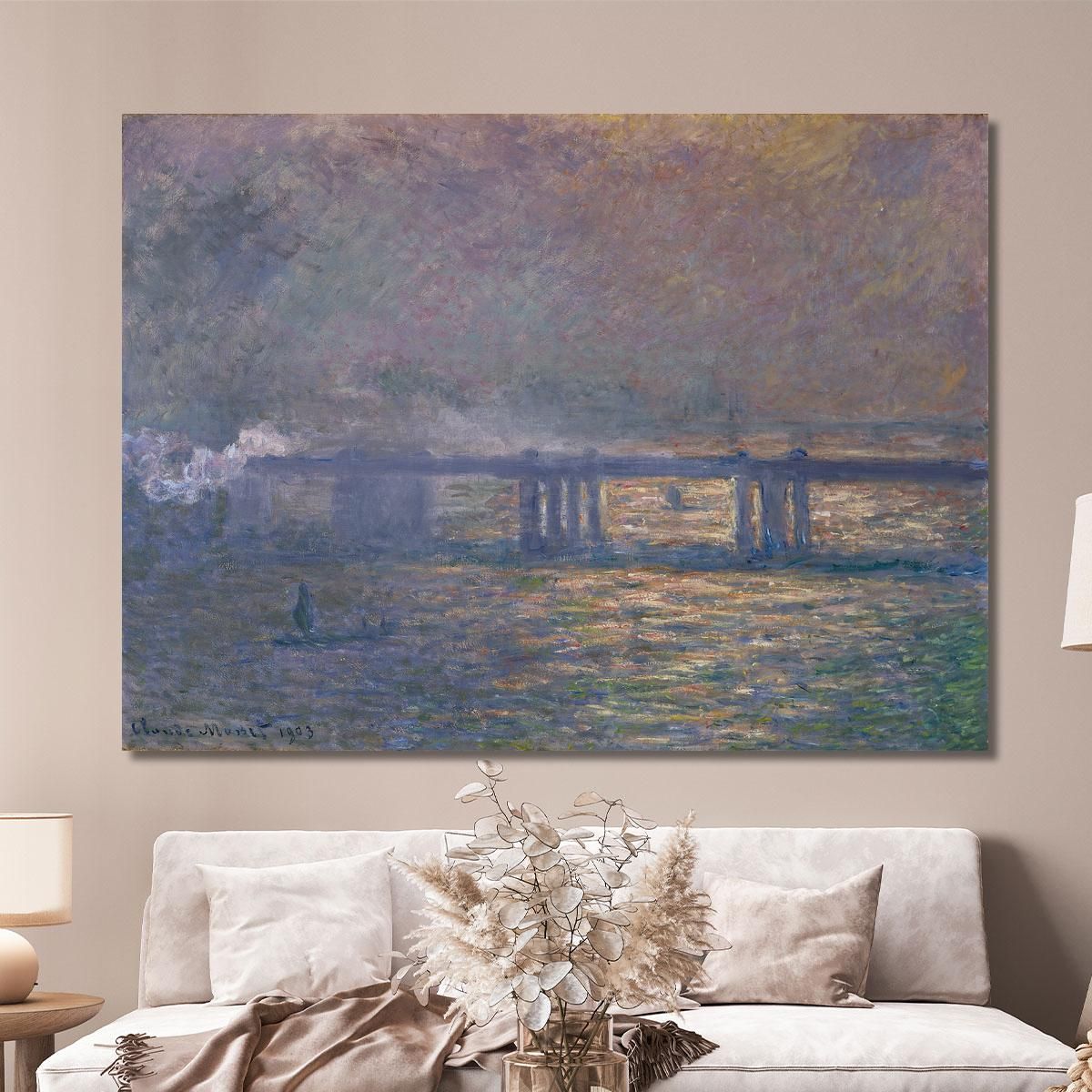 Ponte Di Charing Cross Claude Monet mnt215 quadro stampa su tela