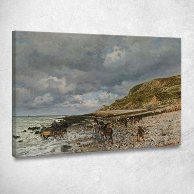 Cavalli Alla Pointe De La Hève Claude Monet mnt217 quadro stampa su tela