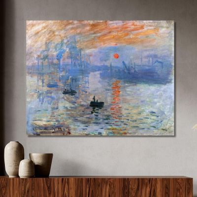 Alba 1872 Claude Monet mnt220 quadro stampa su tela