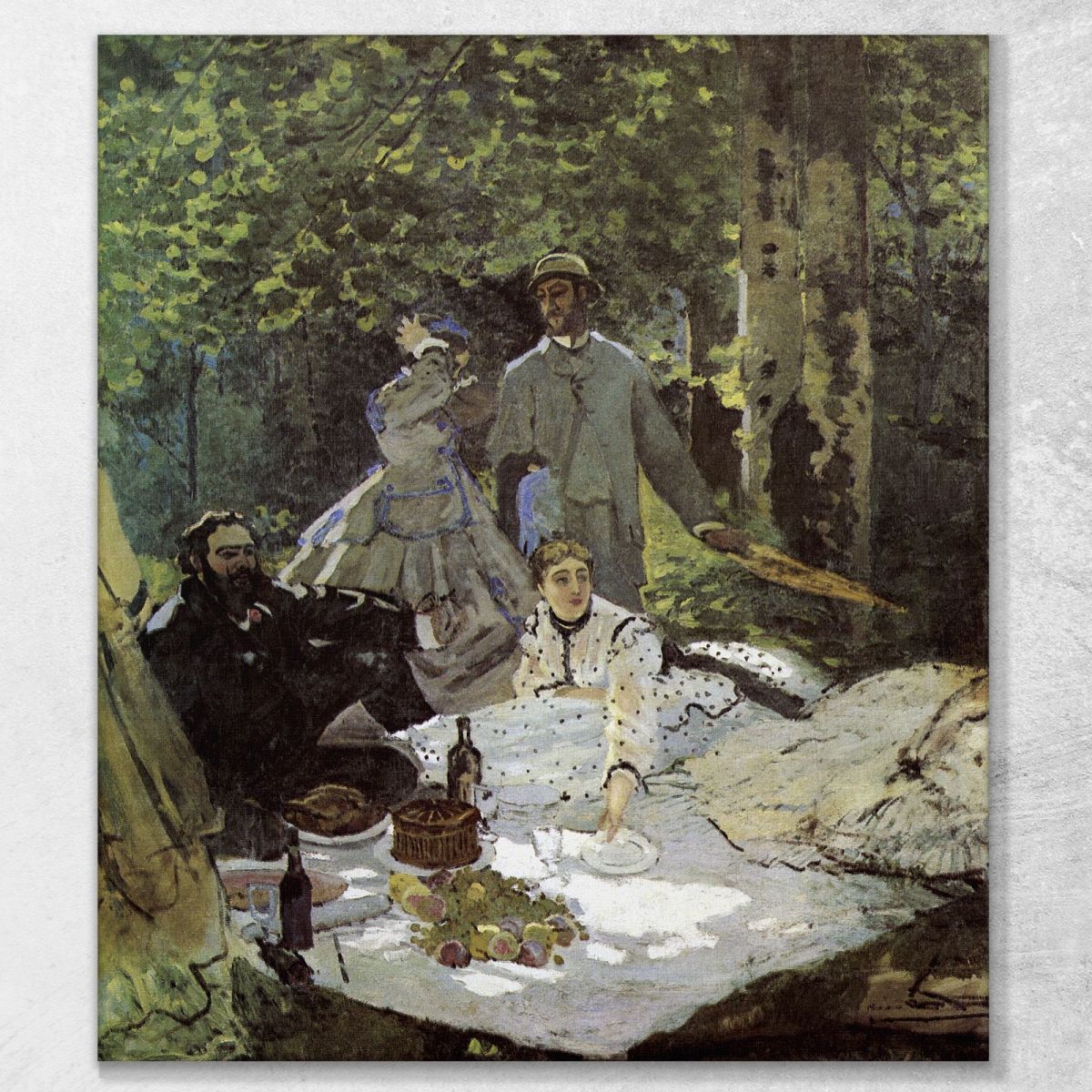 Pranzo Sull'Erba Claude Monet mnt222 quadro stampa su tela