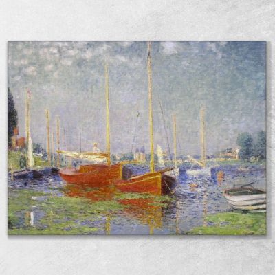 Barche Rosse Ad Argenteuil 1875 Claude Monet mnt223 quadro stampa su tela