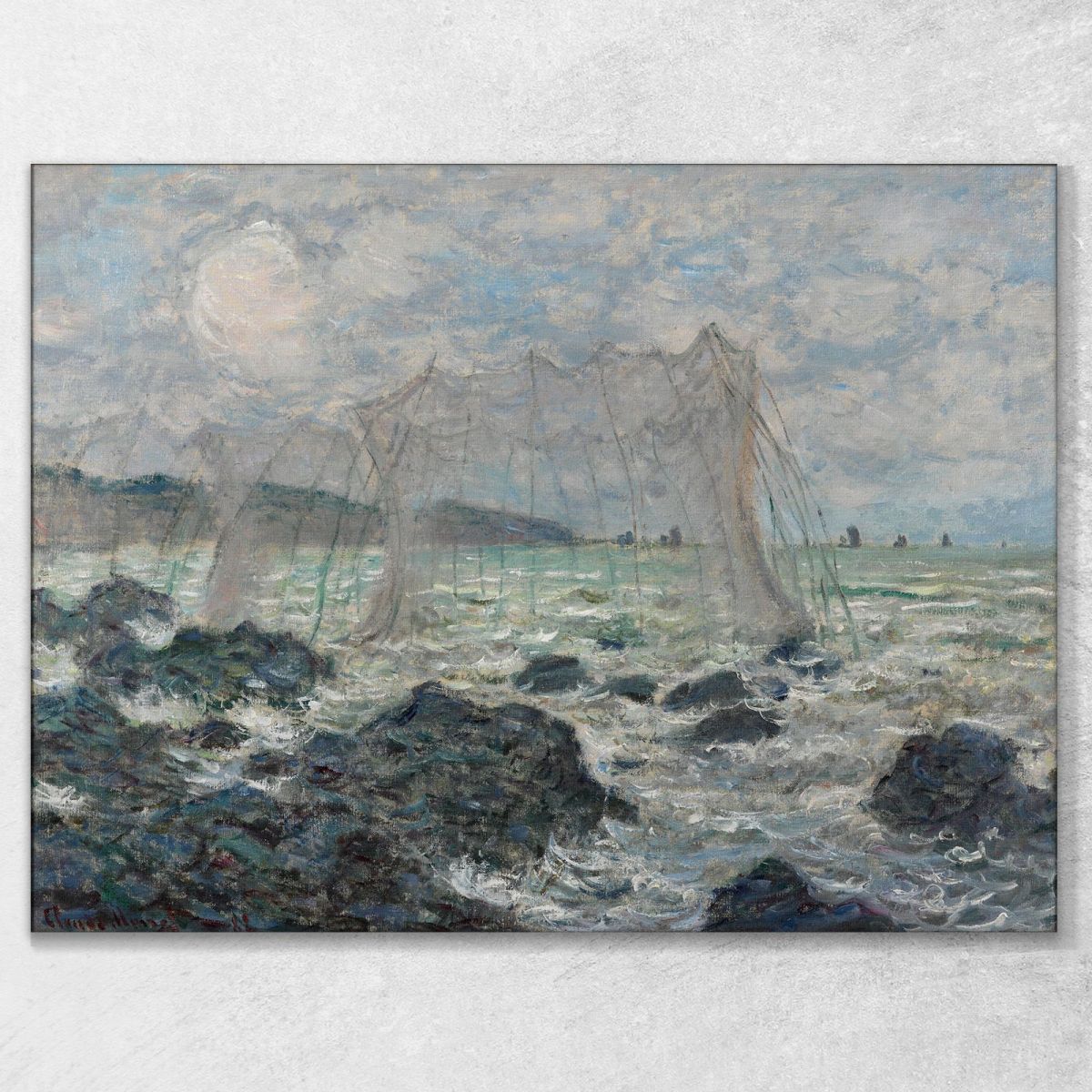 Reti Da Pesca A Pourville Claude Monet mnt237 quadro stampa su tela