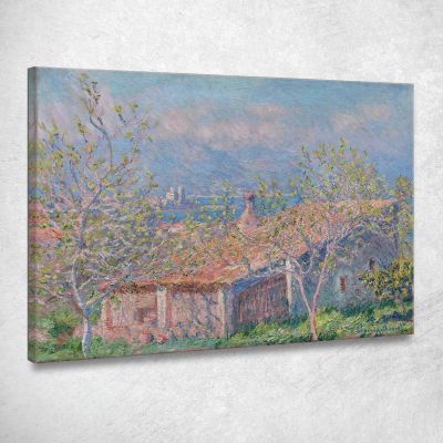 Casa Del Giardiniere Ad Antibes Claude Monet mnt239 quadro stampa su tela