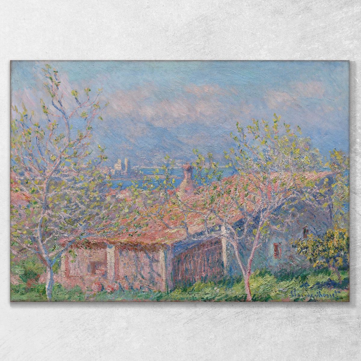 Casa Del Giardiniere Ad Antibes Claude Monet mnt239 quadro stampa su tela