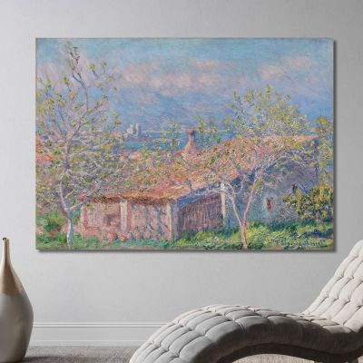 Casa Del Giardiniere Ad Antibes Claude Monet mnt239 quadro stampa su tela