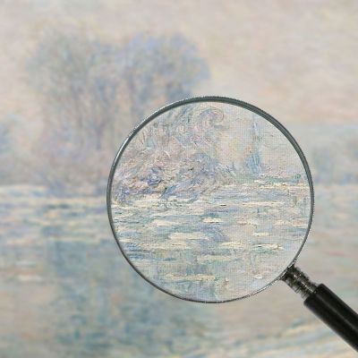 Cubetti Di Ghiaccio Effetto Bianco Claude Monet mnt241 quadro stampa su tela