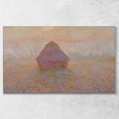 Granaio-Sole Nella Nebbia Claude Monet mnt242 quadro stampa su tela