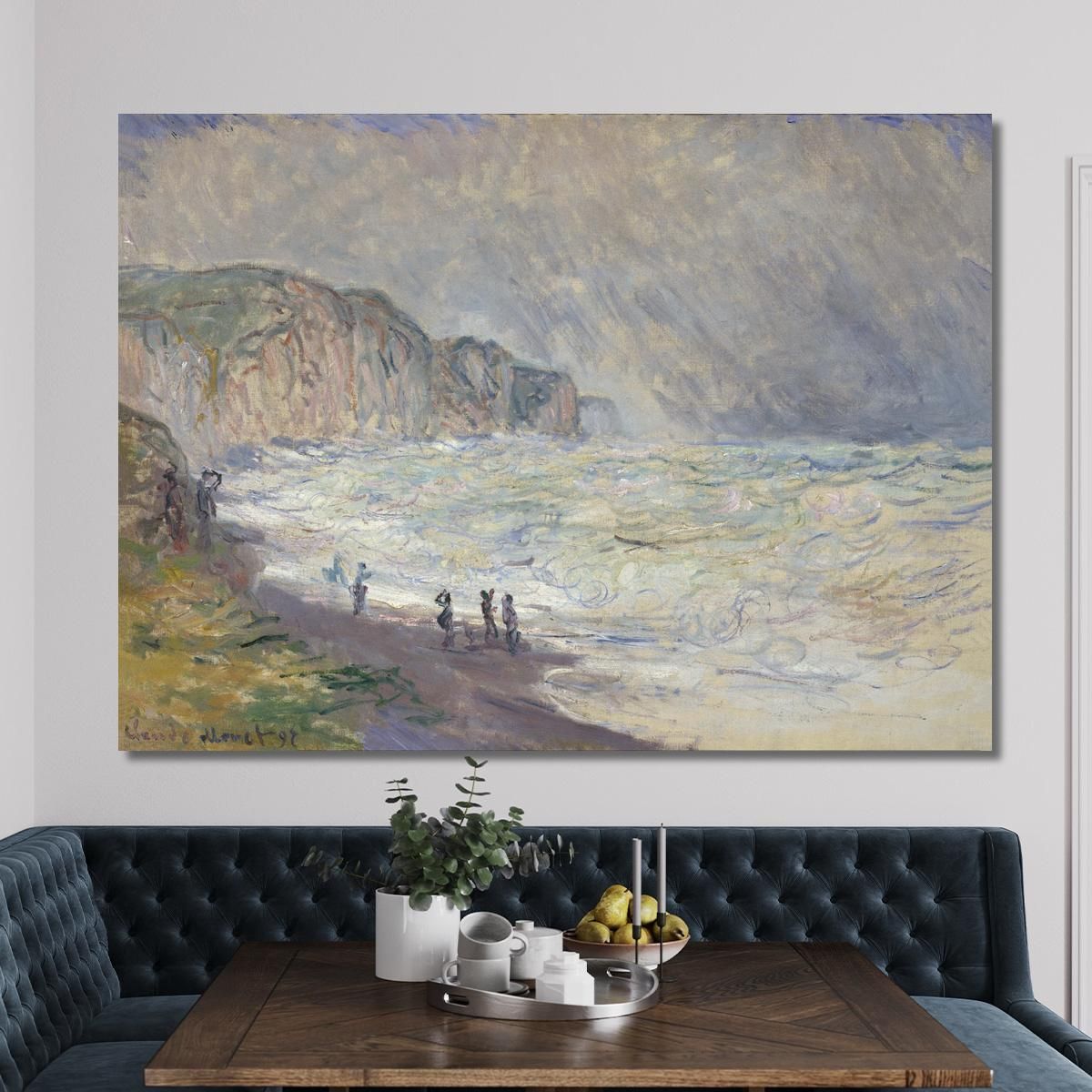 Mare Grosso A Pourville Claude Monet mnt247 quadro stampa su tela