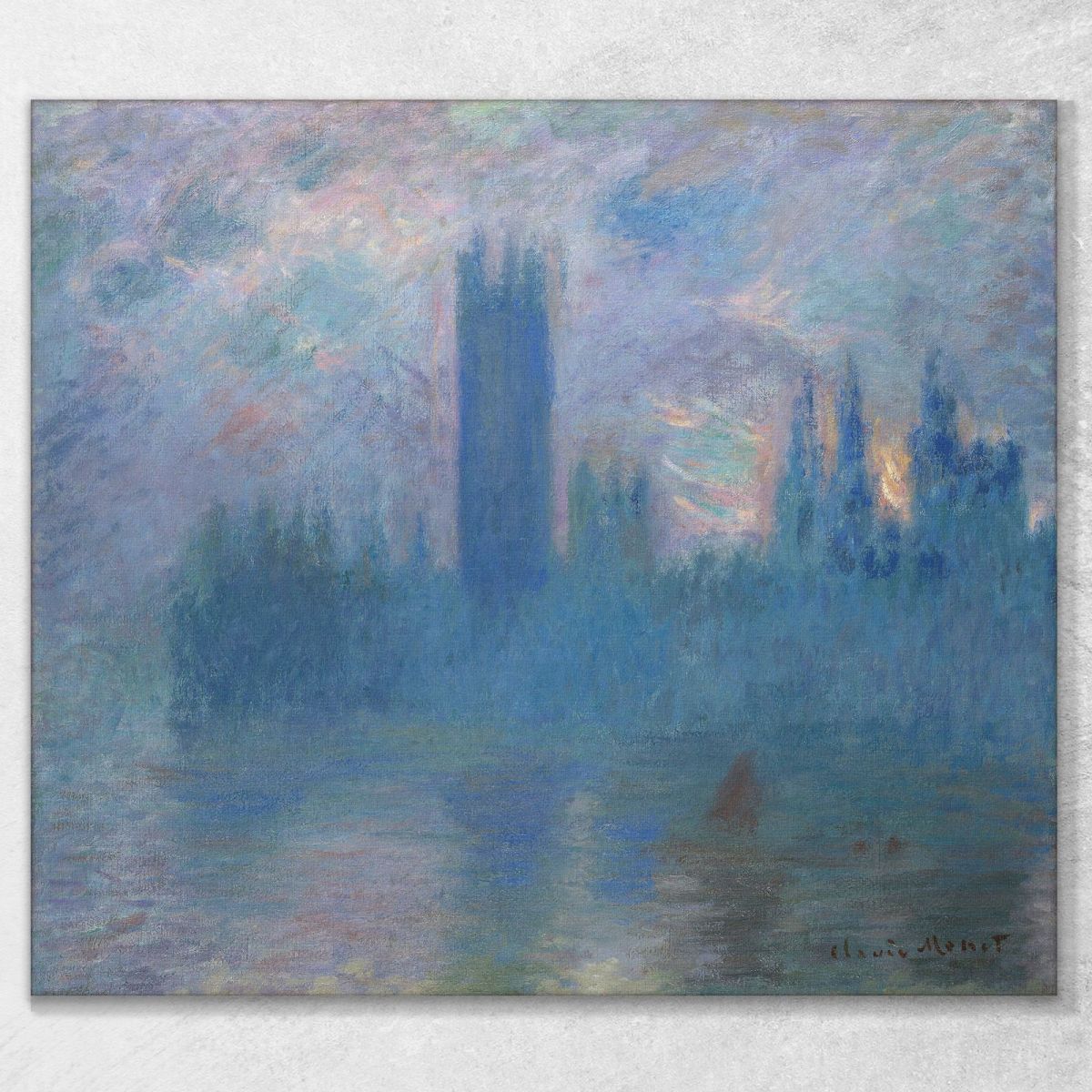 Houses Of Parliament Londra Claude Monet mnt249 quadro stampa su tela