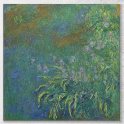 Lirios Claude Monet, mnt254 cuadro en lienzo