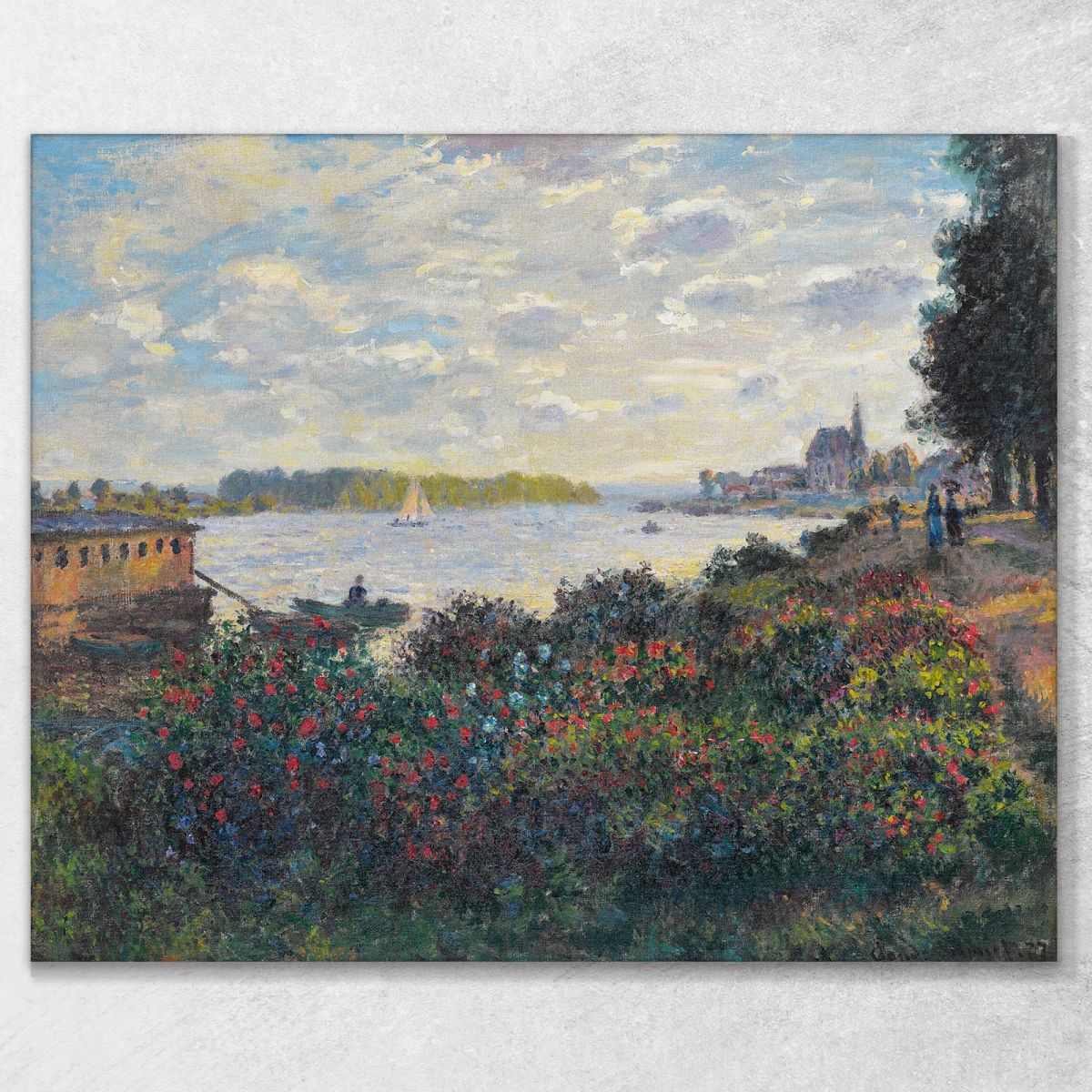 La Senna Ad Argenteuil Claude Monet mnt261 quadro stampa su tela