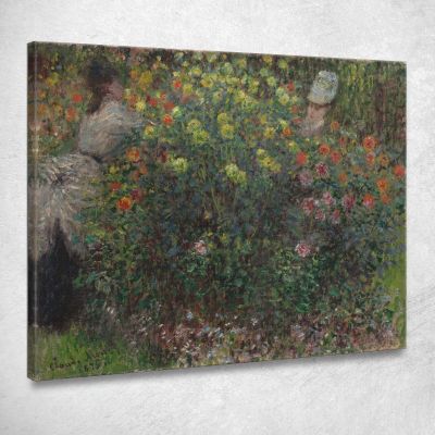 Signore In Fiori Claude Monet mnt264 quadro stampa su tela