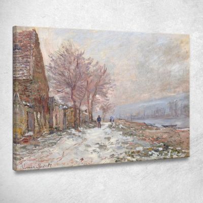 Lavacourt In Inverno Claude Monet mnt265 quadro stampa su tela