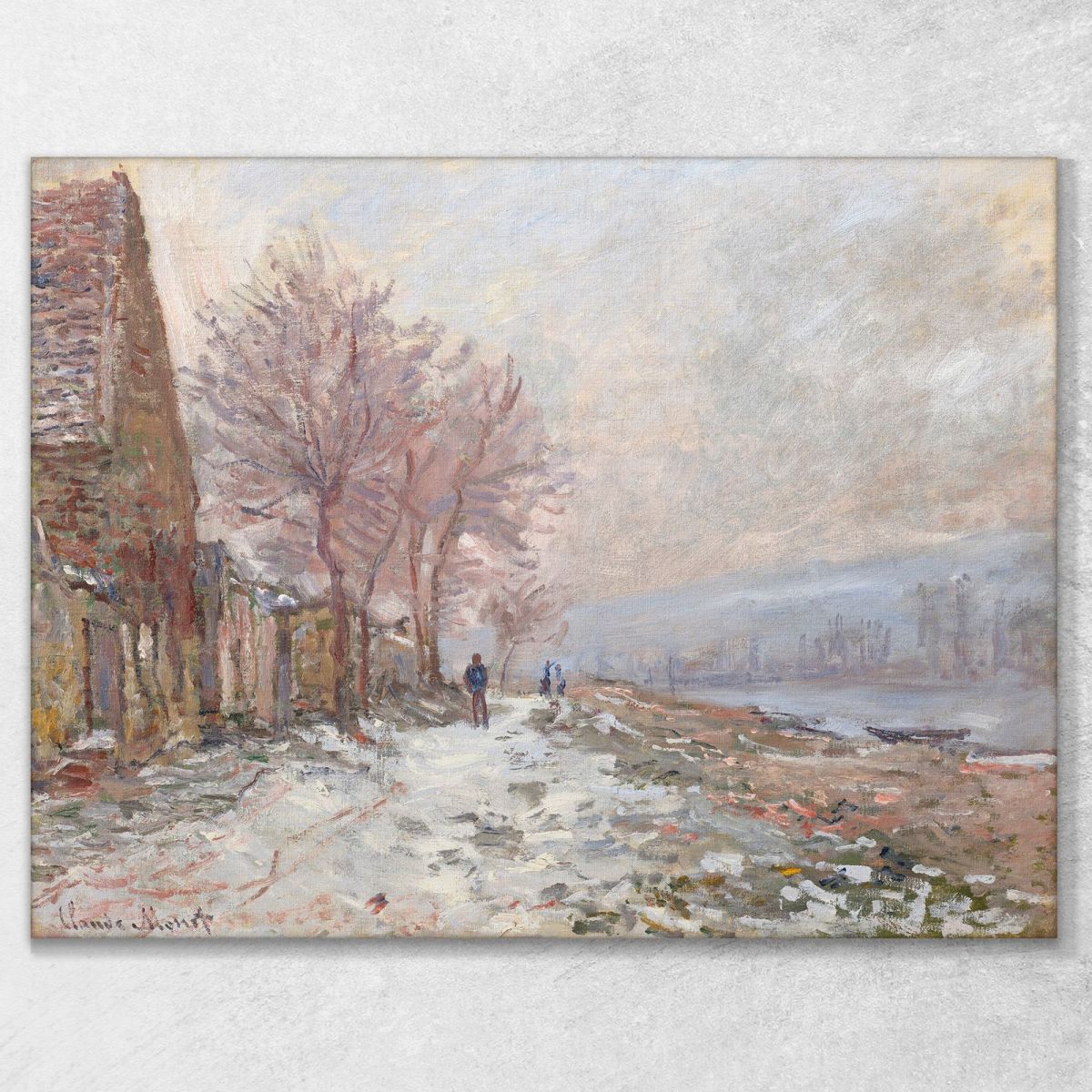 Lavacourt In Inverno Claude Monet mnt265 quadro stampa su tela