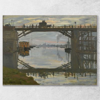 The Wooden Bridge Claude Monet, mnt271 canvas print