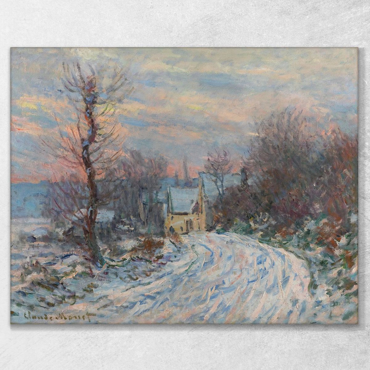 Ingresso A Giverny In Inverno Claude Monet mnt275 quadro stampa su tela