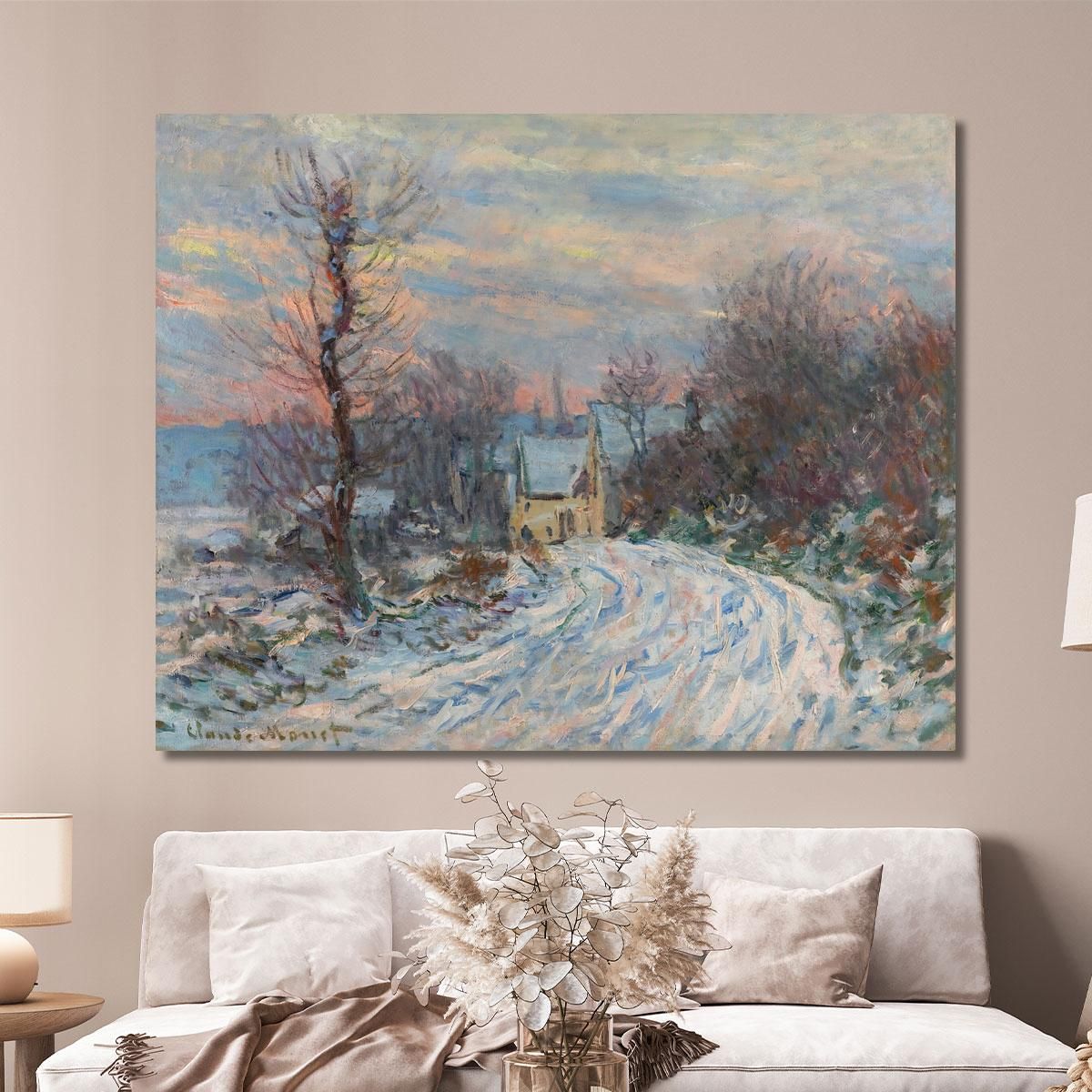 Ingresso A Giverny In Inverno Claude Monet mnt275 quadro stampa su tela