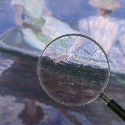 Sulla Barca Claude Monet mnt287 quadro stampa su tela