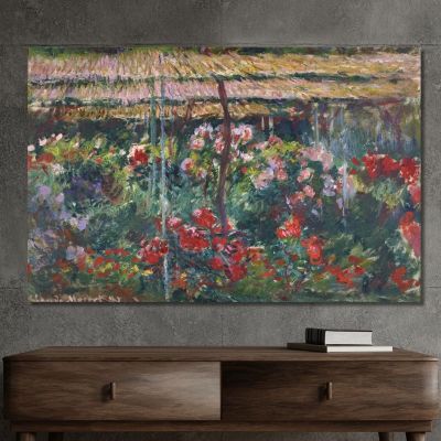 Giardino Delle Peonie Claude Monet mnt289 quadro stampa su tela