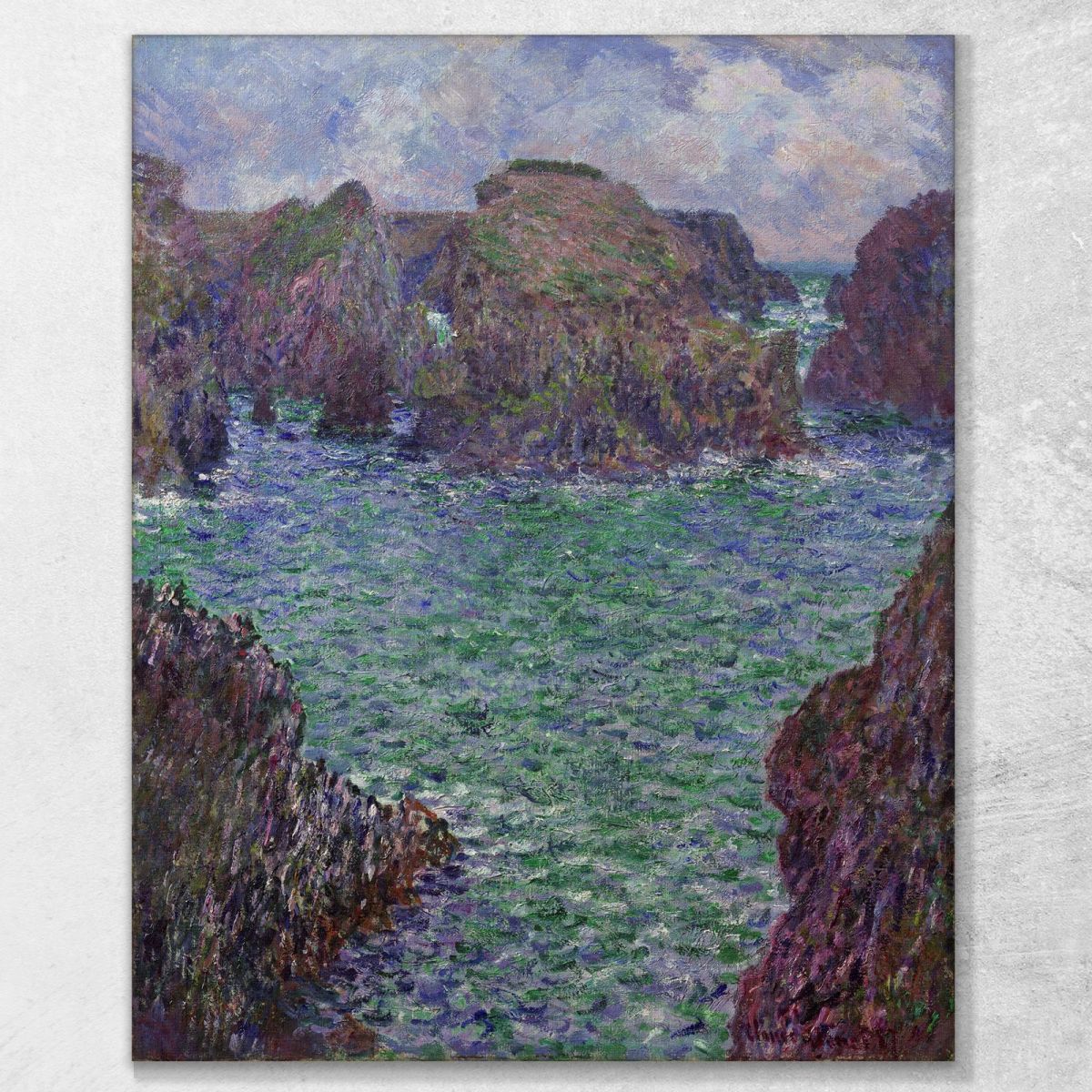 Port-Goulphar Belle-Île Claude Monet mnt297 quadro stampa su tela