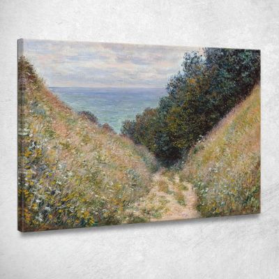 Strada A La Cavée Pourville Claude Monet mnt298 quadro stampa su tela