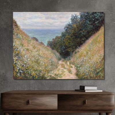 Strada A La Cavée Pourville Claude Monet mnt298 quadro stampa su tela