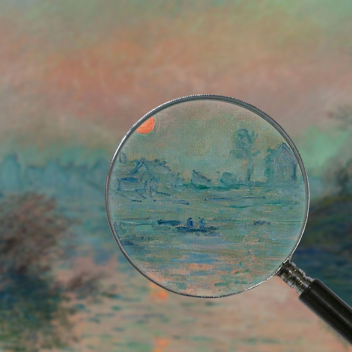 Sunset On The Seine At Lavacourt, Winter Effect Claude Monet