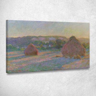 Pile Di Grano Fine Dell'Estate Claude Monet mnt312 quadro stampa su tela