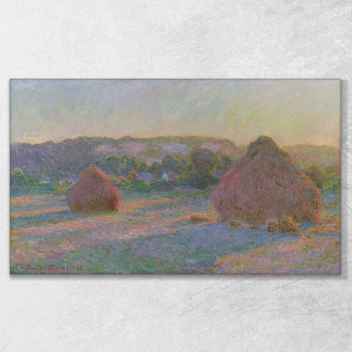 Pile Di Grano Fine Dell'Estate Claude Monet mnt312 quadro stampa su tela