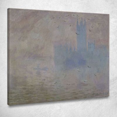 Le Camere Del Parlamento Gabbiani Claude Monet mnt323 quadro stampa su tela