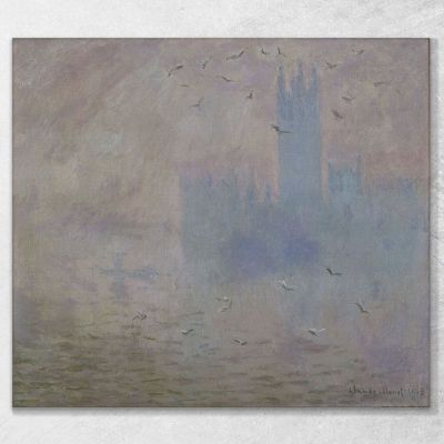 Le Camere Del Parlamento Gabbiani Claude Monet mnt323 quadro stampa su tela