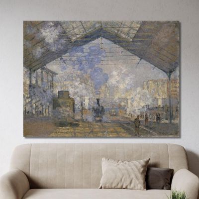 La Stazione Saint-Lazare Claude Monet mnt335 quadro stampa su tela