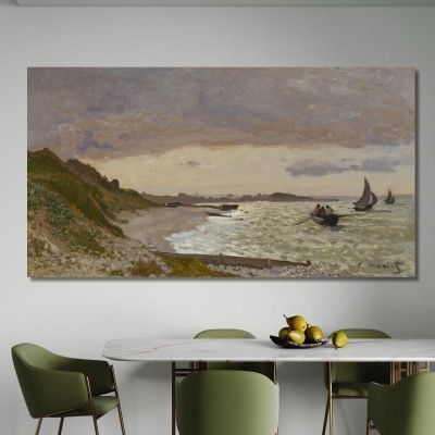 La Riva Del Mare A Sainte-Adresse Claude Monet mnt336 quadro stampa su tela