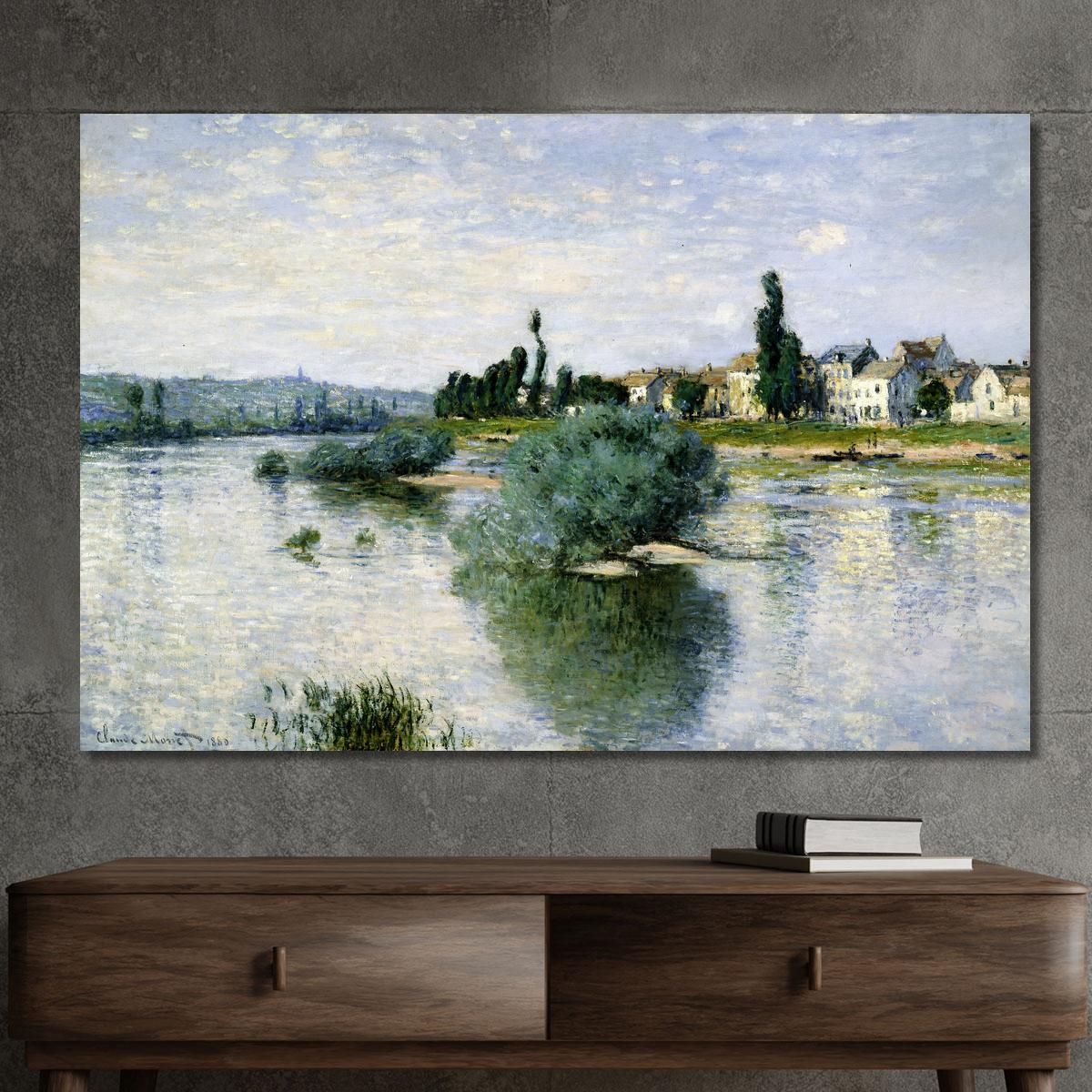 La Senna A Lavacourt Claude Monet mnt337 quadro stampa su tela