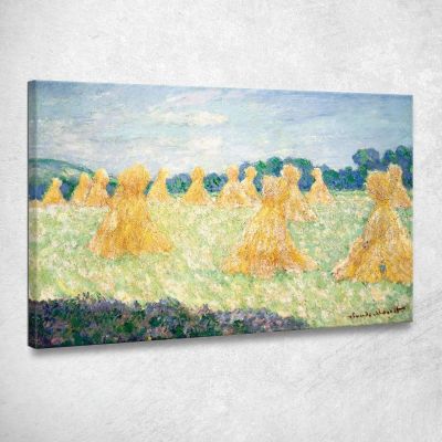 Le Signorine Di Giverny Effetto Sole Claude Monet mnt344 quadro stampa su tela