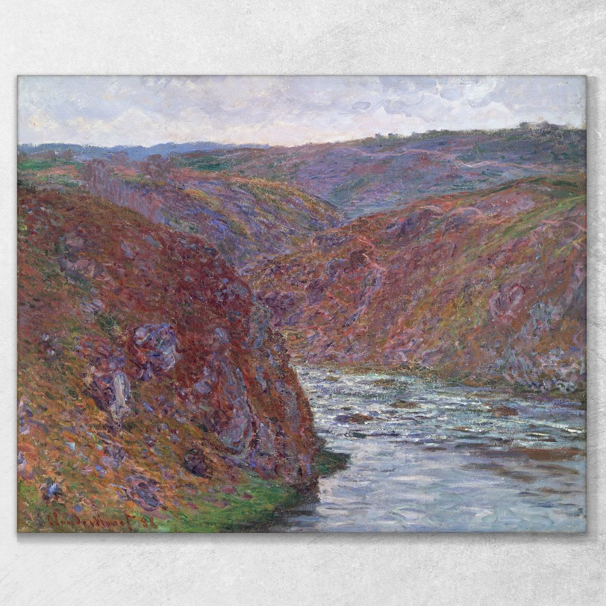 Valle Della Creuse Giornata Grigia Claude Monet mnt348 quadro stampa su tela