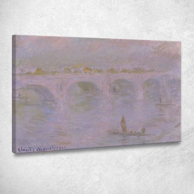 Ponte Waterloo A Londra Claude Monet mnt366 quadro stampa su tela