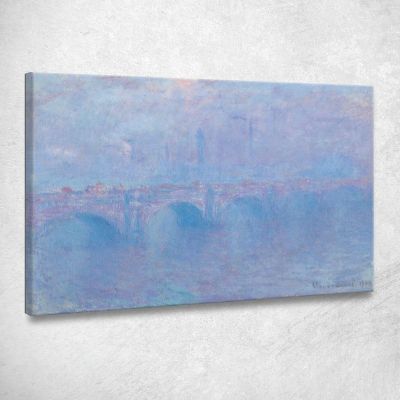 Effetto Nebbia Del Ponte Waterloo Claude Monet mnt367 quadro stampa su tela