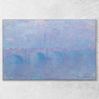 Effetto Nebbia Del Ponte Waterloo Claude Monet mnt367 quadro stampa su tela