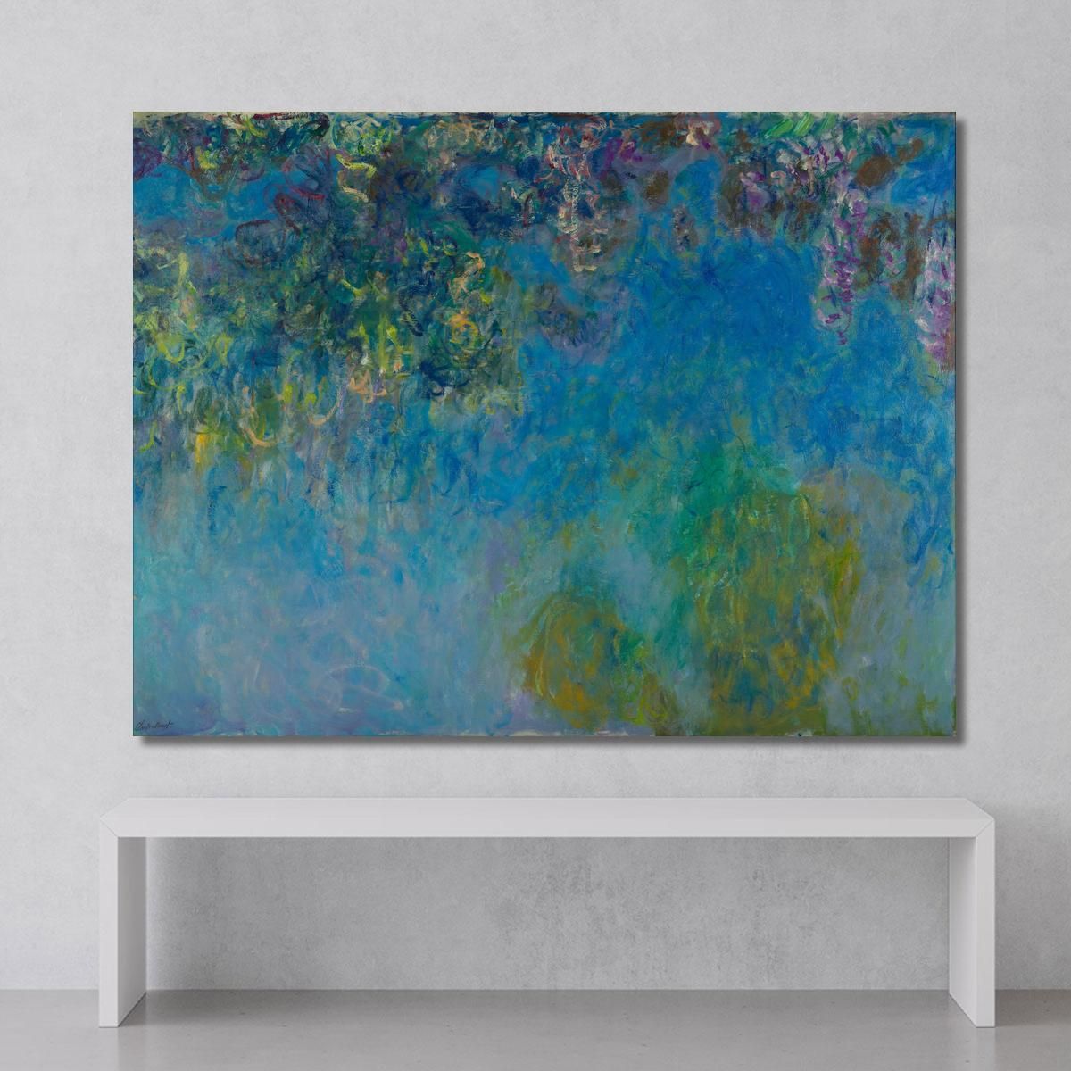 Glicine Claude Monet mnt375 quadro stampa su tela