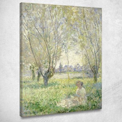 Donna Seduta Sotto I Salici Claude Monet mnt376 quadro stampa su tela