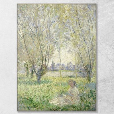 Donna Seduta Sotto I Salici Claude Monet mnt376 quadro stampa su tela