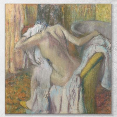Después De Que La Mujer Del Baño Se Secó Edgar Degas, edg2 cuadro en lienzo