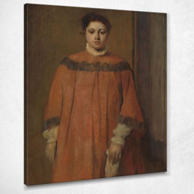 Ragazza In Rosso 1866 Edgar Degas edg36 quadro stampa su tela