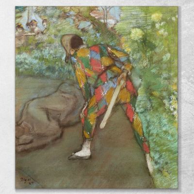 Arlequin 1885 Edgar Degas, edg38 tableau impression sur toile