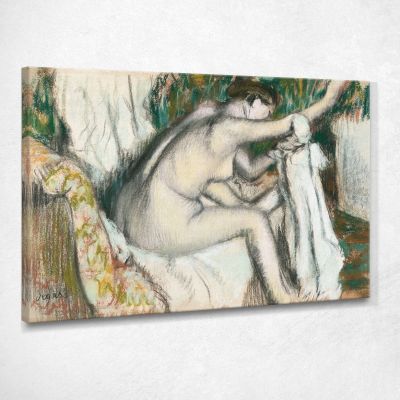 Donna Nuda Donna Che Si Asciuga Il Braccio Edgar Degas edg61 quadro stampa su tela