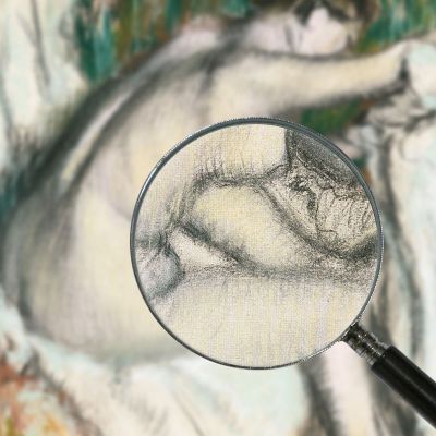 Donna Nuda Donna Che Si Asciuga Il Braccio Edgar Degas edg61 quadro stampa su tela